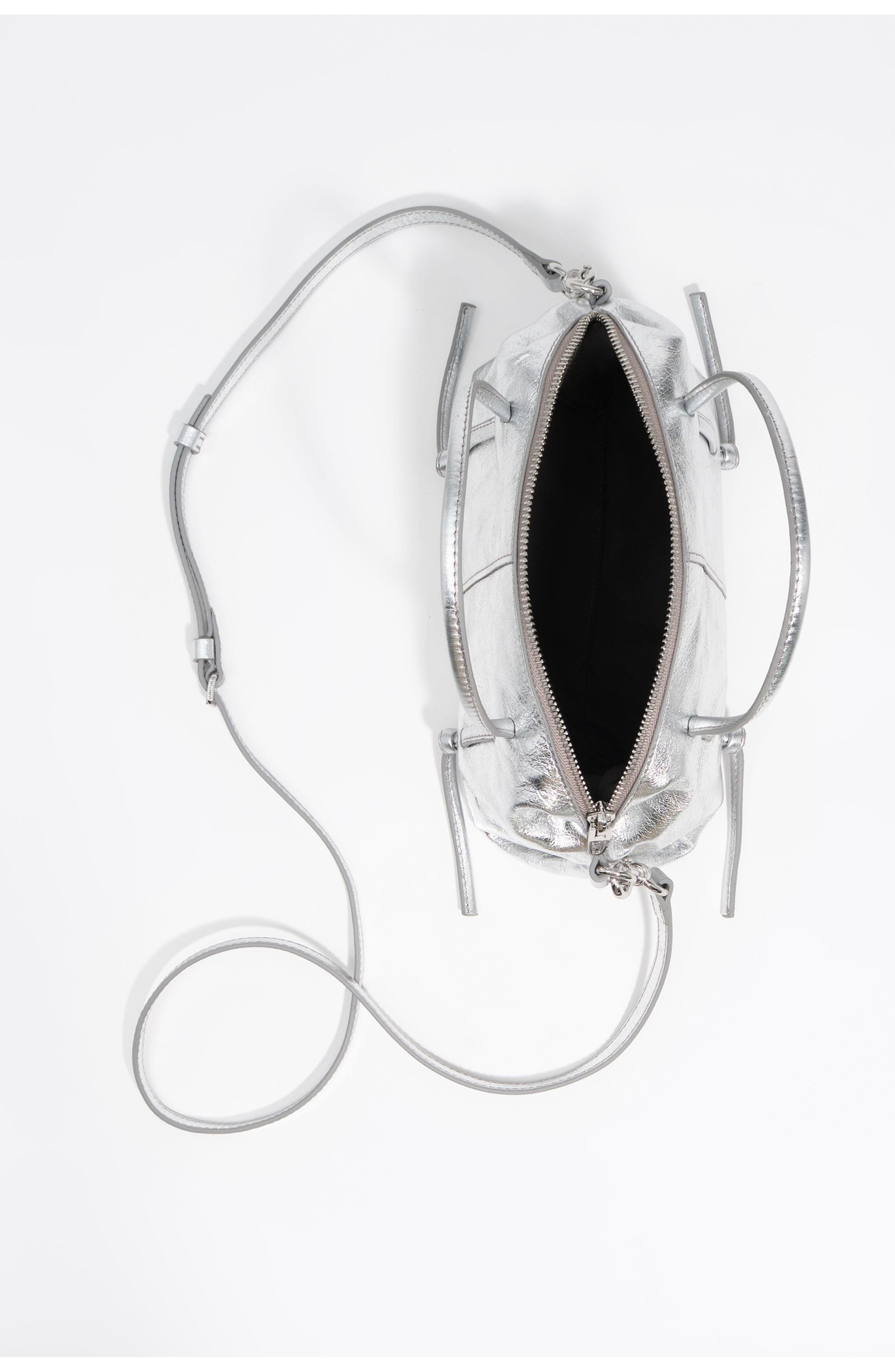 Mini Leather Lolita Bag, Alternate, color, SILVER