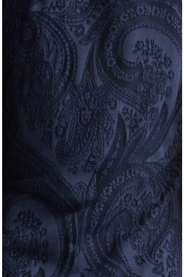 Tonal Paisley Burnout Jersey Maxi Dress, Alternate, color, BLUE