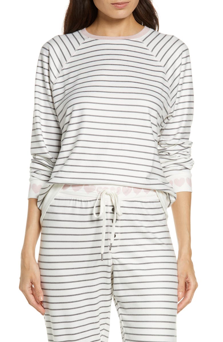 PJ Salvage La Vie En Rose Pajama Top, Main, color,