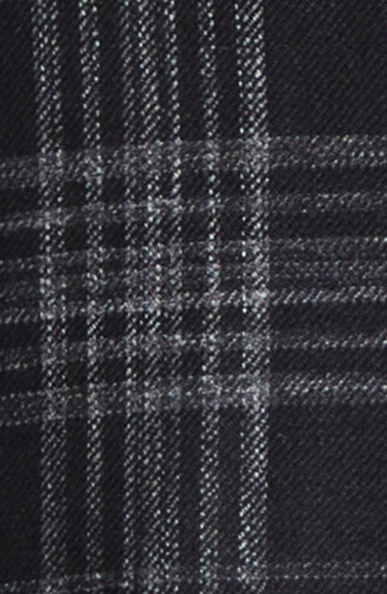 ISAIA Window Plaid Wool, Silk & Linen Sport Coat, Alternate, color, Black 990