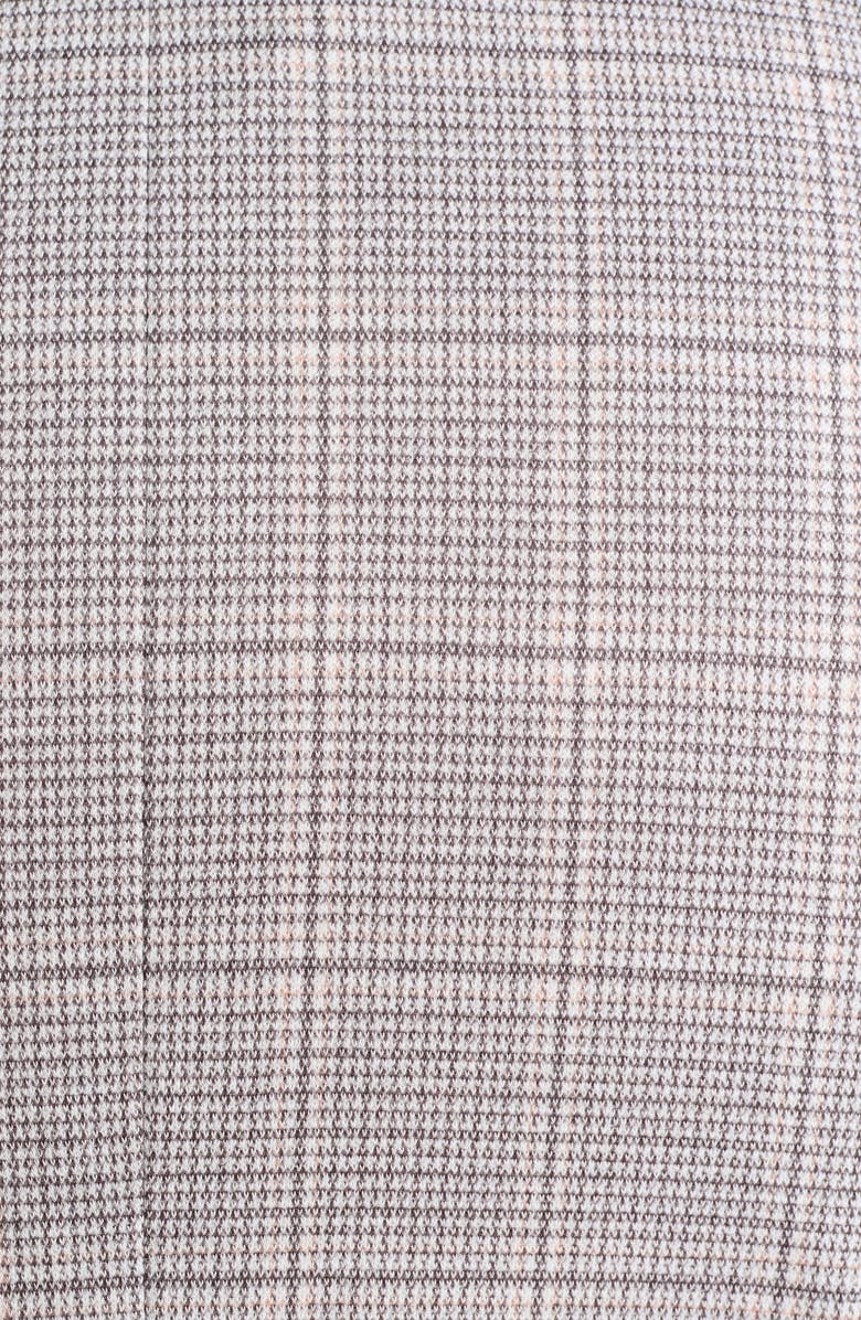 Windowpane Plaid Knit Sport Coat