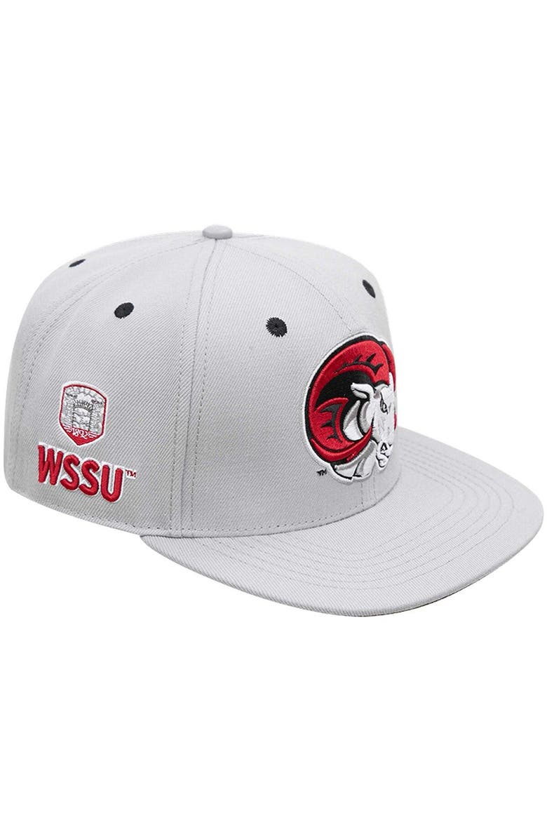 PRO STANDARD Men's Pro Standard Gray Winston Salem Rams Evergreen Mascot Snapback Hat, Main, color, Gray