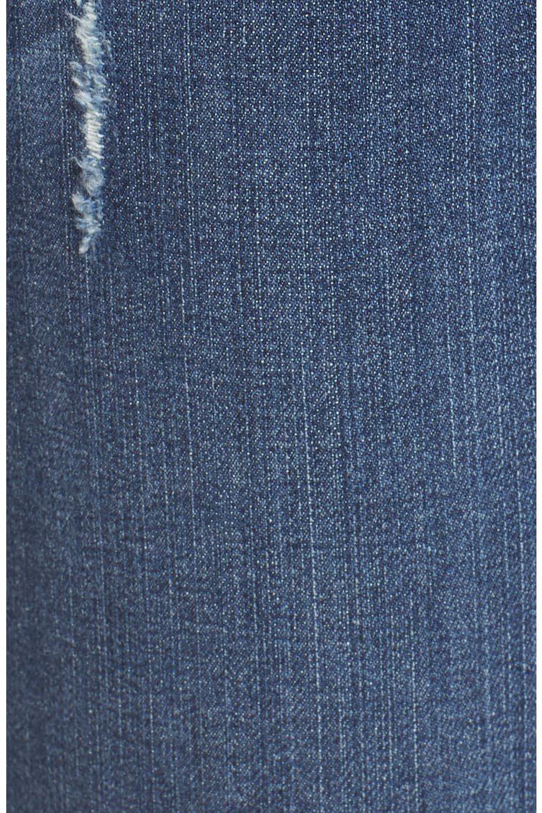 Raw Hem Stretch Straight Leg Jeans, Alternate, color, STARDUST WASH