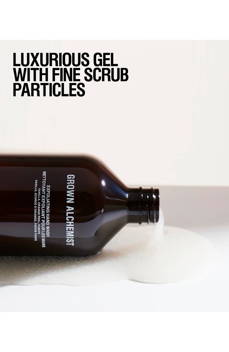 GROWN ALCHEMIST Exfoliating Hand Wash Cleanser with Vanilla, Orange Peel & Pumice, Alternate, color,