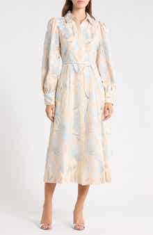 Nia Cotton & Linen Long Sleeve Shirtdress
