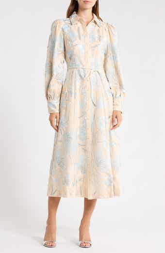 Nia Cotton & Linen Long Sleeve Shirtdress