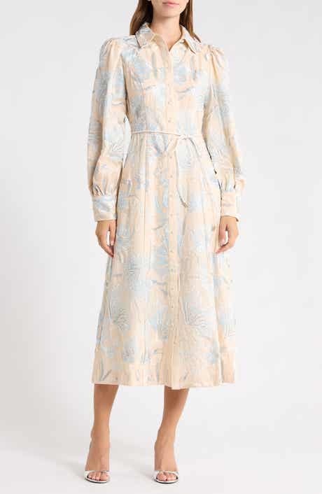 Nia Cotton & Linen Long Sleeve Shirtdress