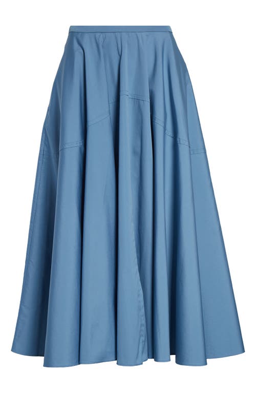 BITE STUDIOS BITE STUDIOS MAXIME A-LINE ORGANIC COTTON POPLIN MIDI SKIRT 