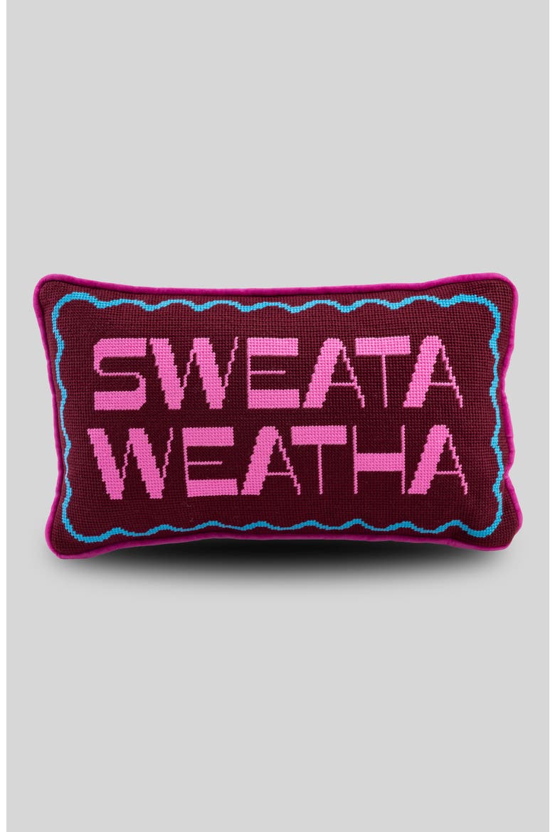 Needlepoint Pillow, Main, color, Sweata Weatha