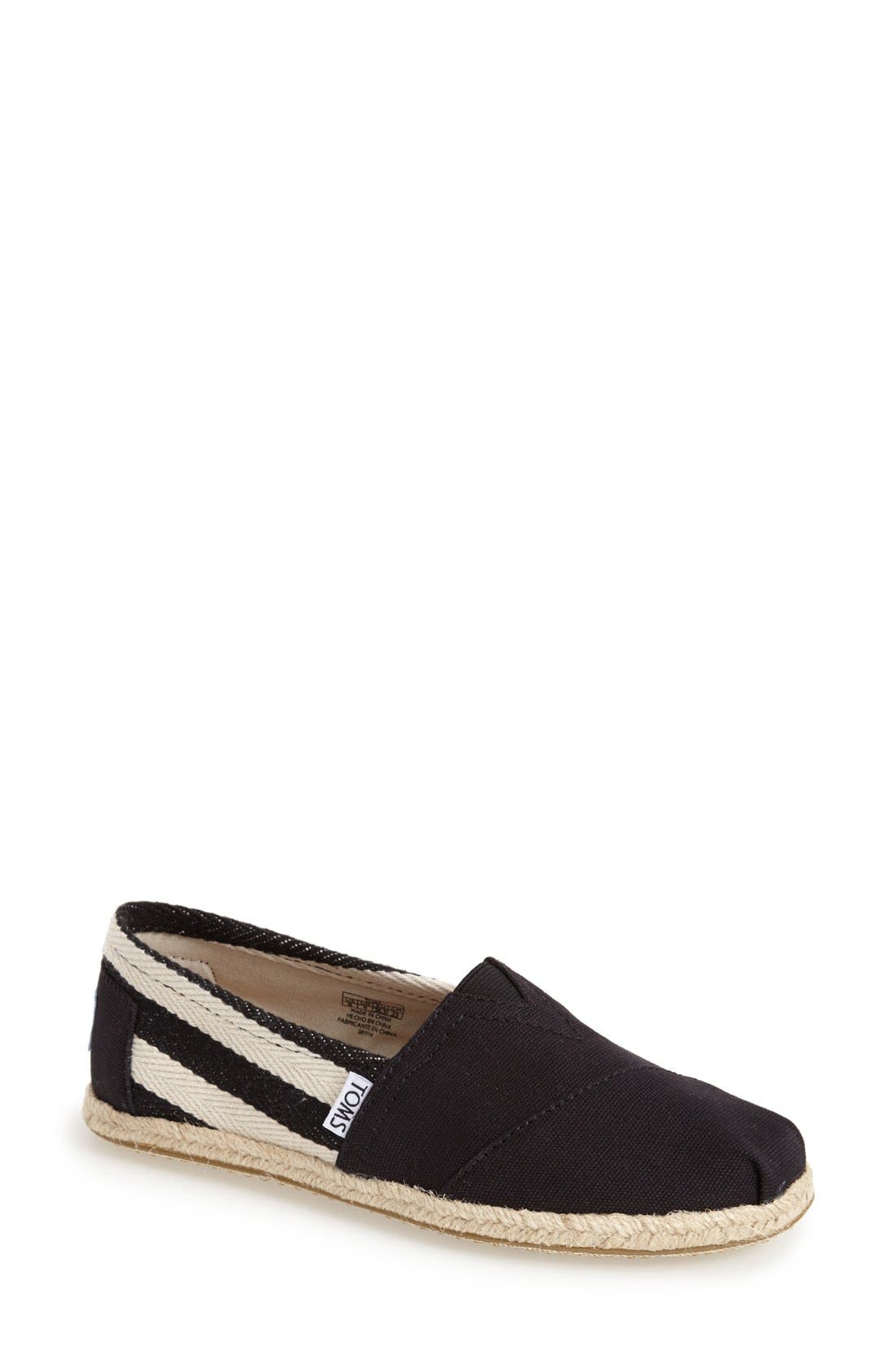 TOMS 'Classic - University Stripe' Slip-On, Main, color, 
