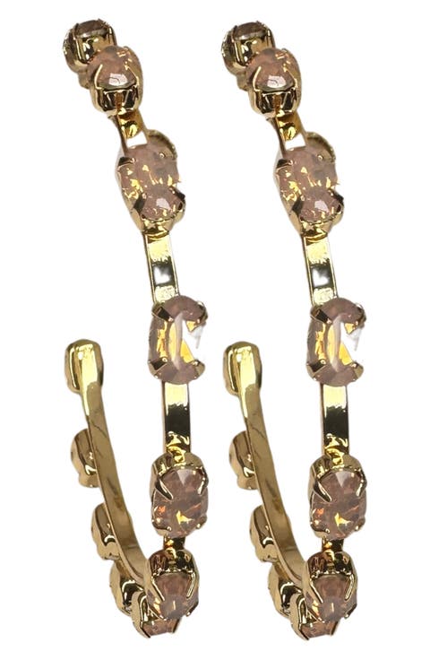 Mini Haley Crystal Hoop Earrings