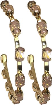 MacRae & Co. Mini Haley Crystal Hoop Earrings