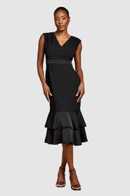 Coast Crepe Peplum Dress