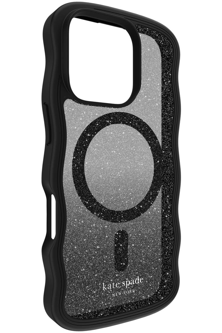 Wavy MagSafe Case for Apple iPhone 16 Pro, Alternate, color, Black