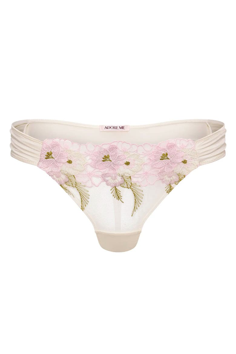 Carolyn Thong Panties, Main, color, Light white
