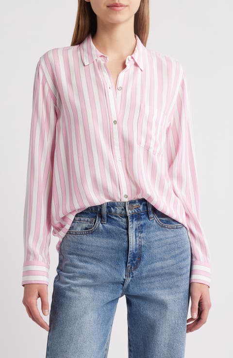 Wren Stripe Button-Up Shirt