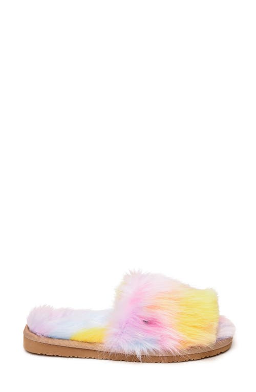 Minnetonka Little Girls Lyla Faux Fur Slide Slippers
