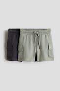 H&M 2-pack Cargo Sweatshirt Shorts