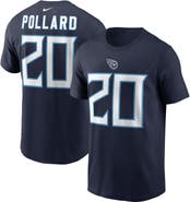 Nike Men's Nike Tony Pollard Navy Tennessee Titans Player Name & Number T-Shirt
