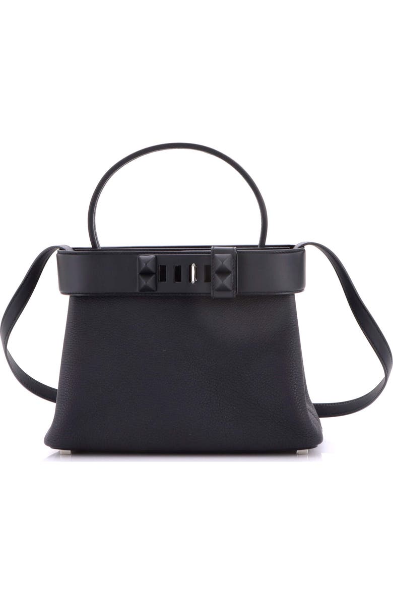 Pre-Owned Hermes Medor Handbag Togo, Main, color, Noir