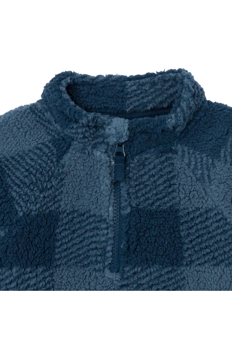 Half-Zip Pullover, Alternate, color, Navy Plaid