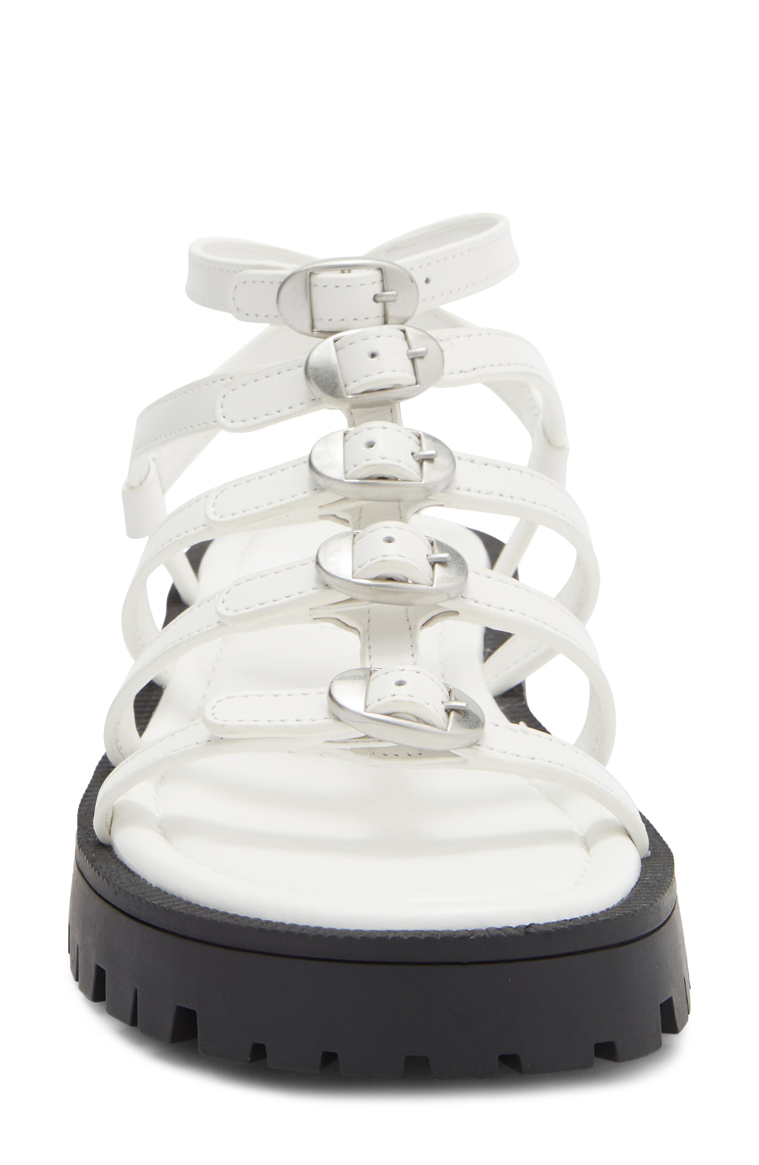 The Kiki Gladiator Sandal, Alternate, color, BRIGHT WHITE