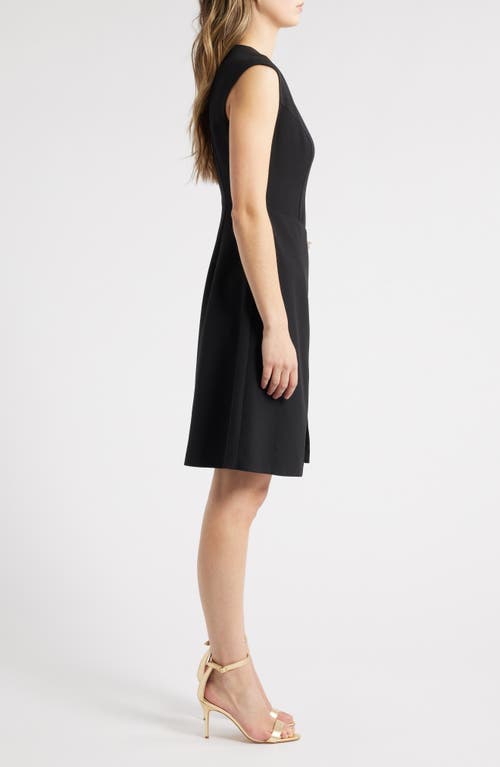 Eliza J Sleeveless A-line Dress In Black