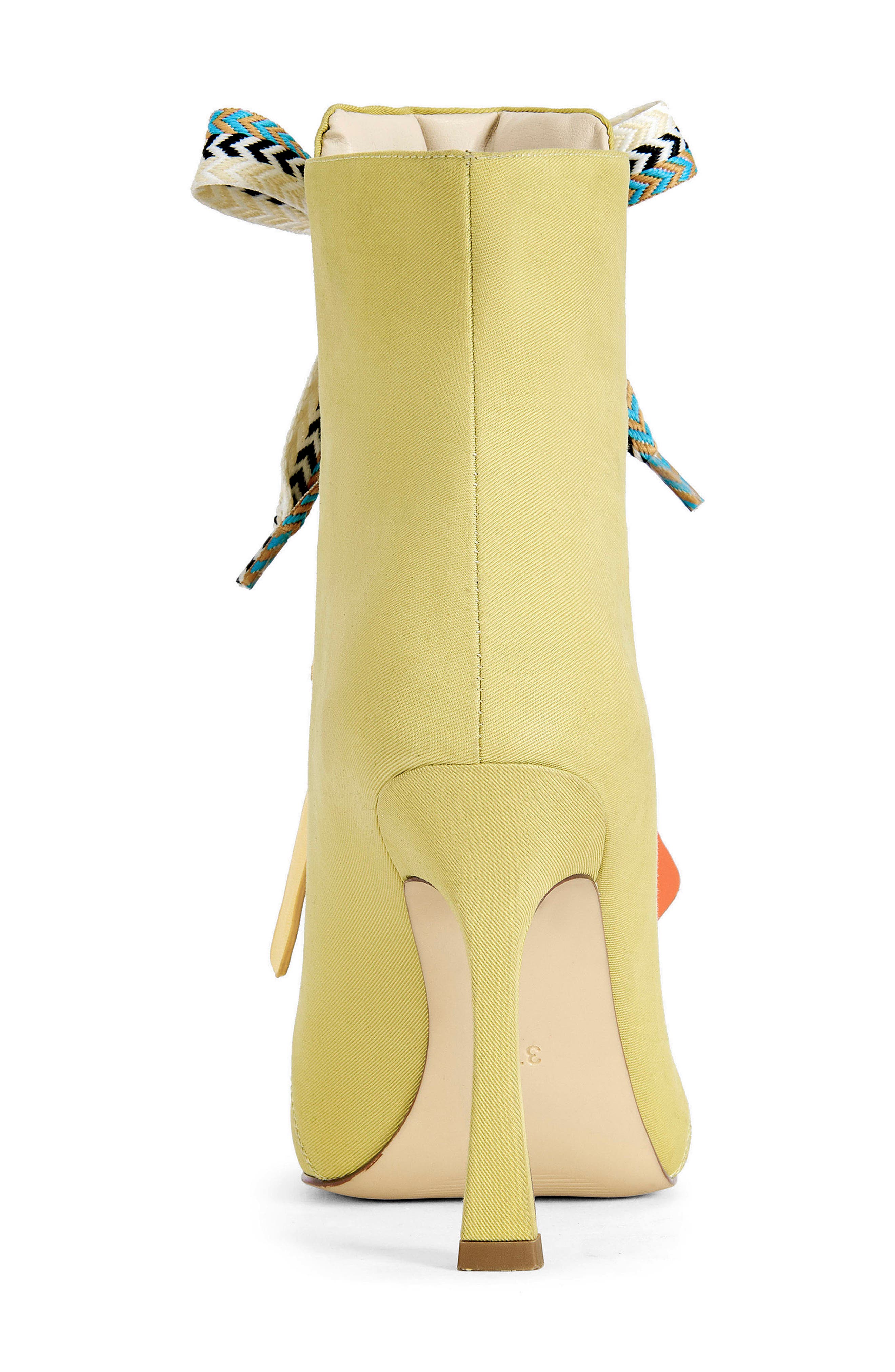 AZALEA WANG Rovea Open Toe Bootie, Alternate, color, 