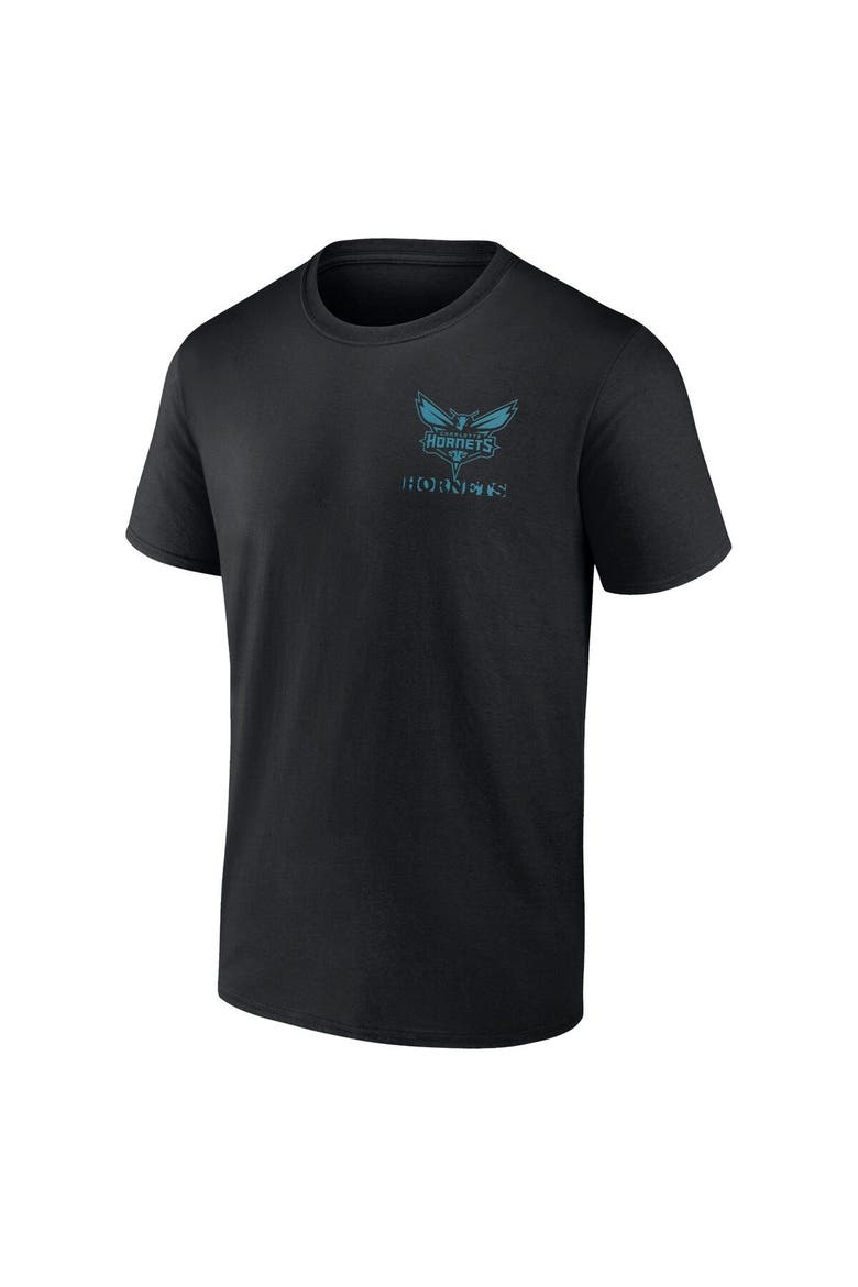 Men's Fanatics Branded Black Charlotte Hornets Basketball Street Collective T-Shirt, Alternate, color, Black