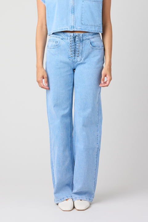 Mikey Lace Up Jean