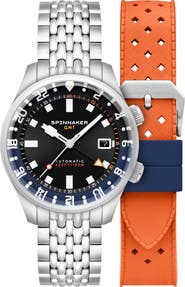SPINNAKER Bradner GMT Automatic Bracelet Watch, 42mm