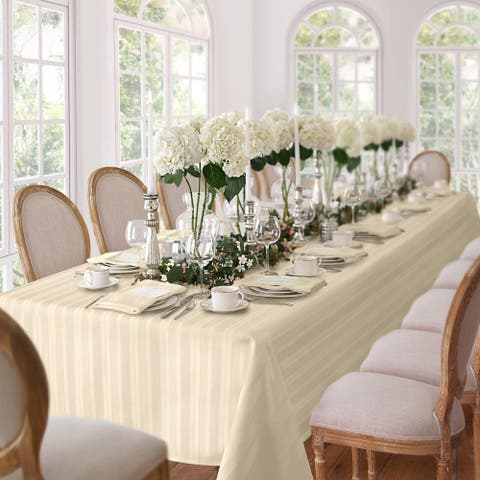 Denley Stripe Jacquard Tablecloth