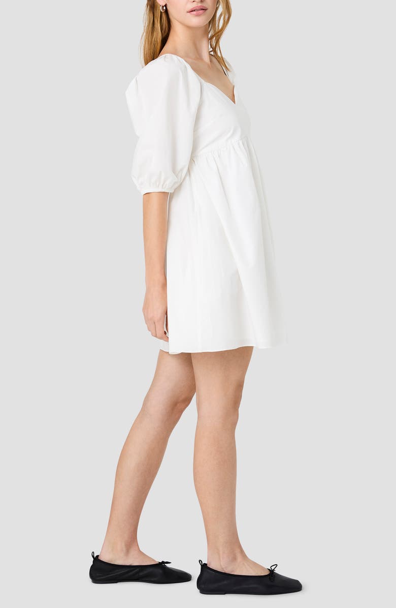 French Connection Cambria Puff Shoulder Cotton Minidress, Alternate, color, 