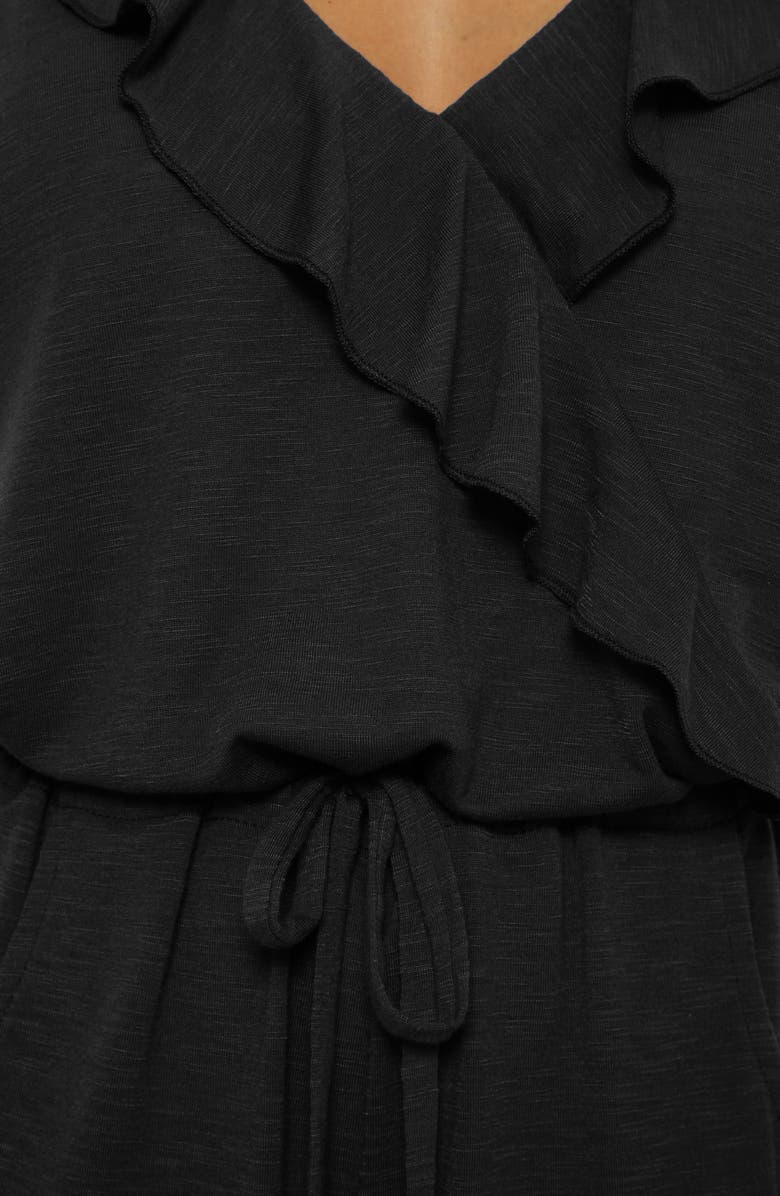 Becca Breezy Basic Cover-Up Jumpsuit, Alternate, color, Black