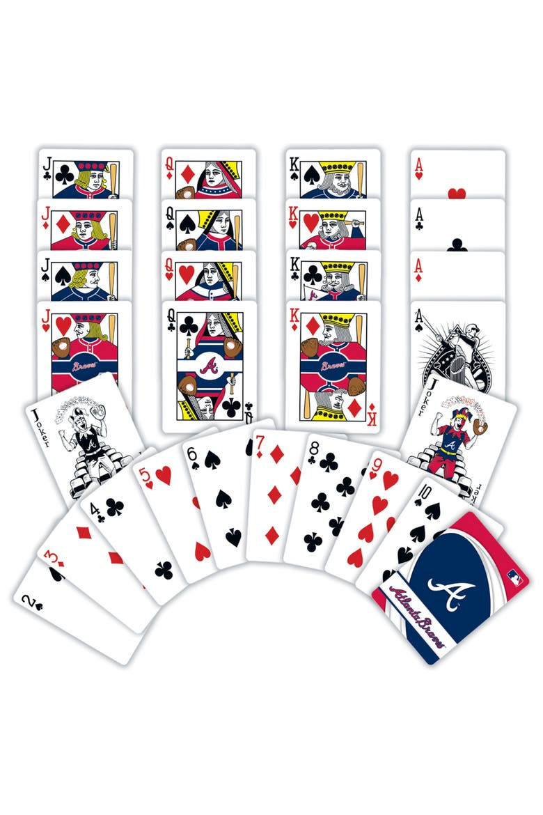 Atlanta Braves Playing Cards, Alternate, color, Multicolor