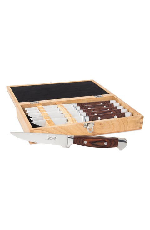 Steakhouse 6-Piece Pakka Wood Steak Knife Set