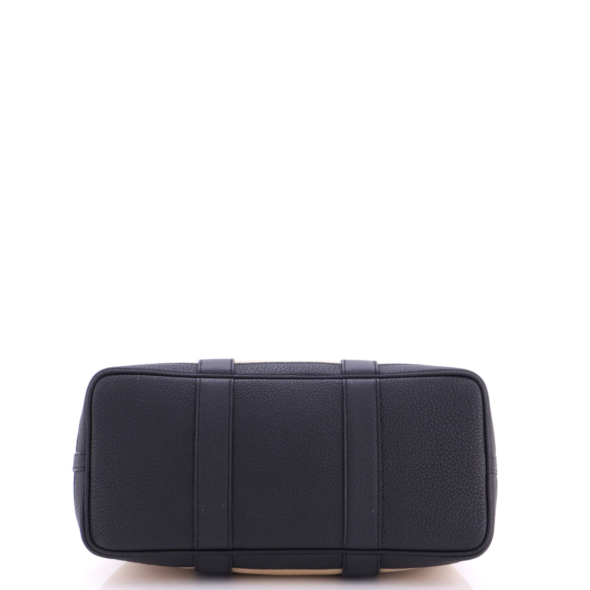 Garden Party Tote Toile and Leather 30, Alternate, color, Noir