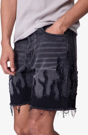 mnml Flame Denim Shorts | Nordstrom