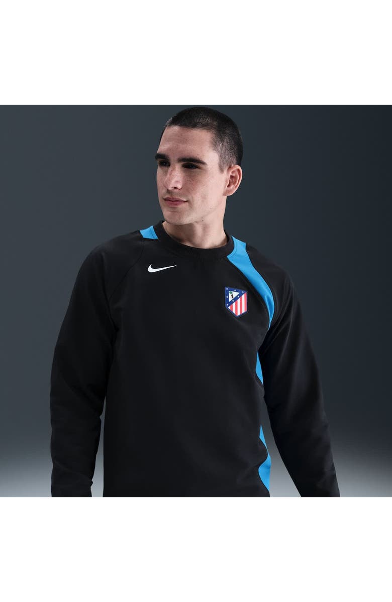 Nike Men
s Nike Black Atletico de Madrid Third T90 Pullover Sweatshirt, Main, color, Black