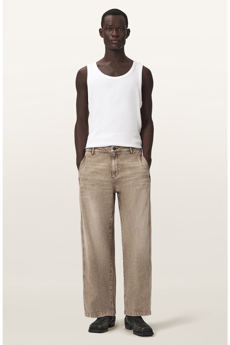 Raafi Wide Leg Jeans, Alternate, color, LIGHT WASHED BROWN