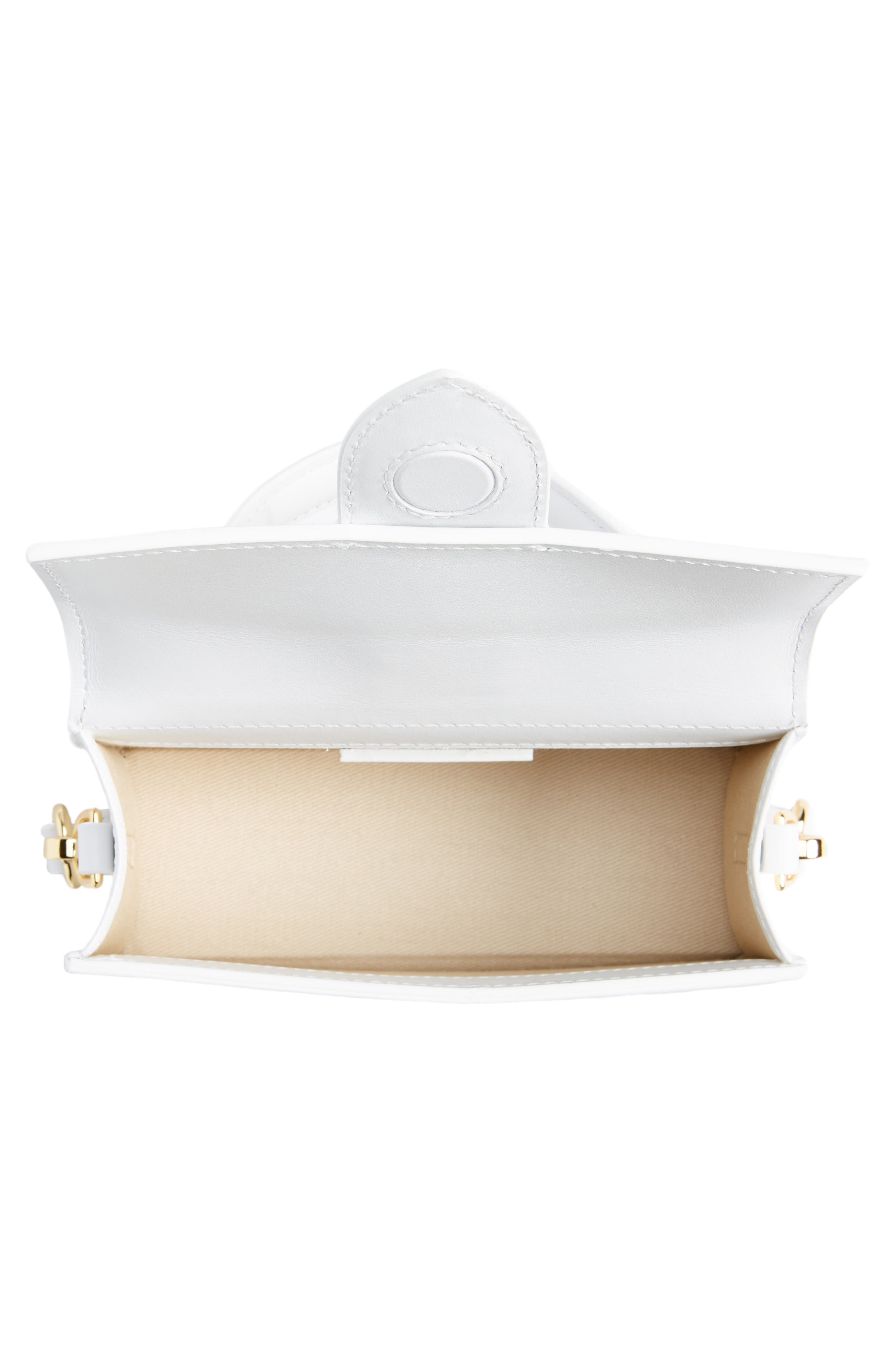 Jacquemus Le Bambino Satchel, Alternate, color, White 100