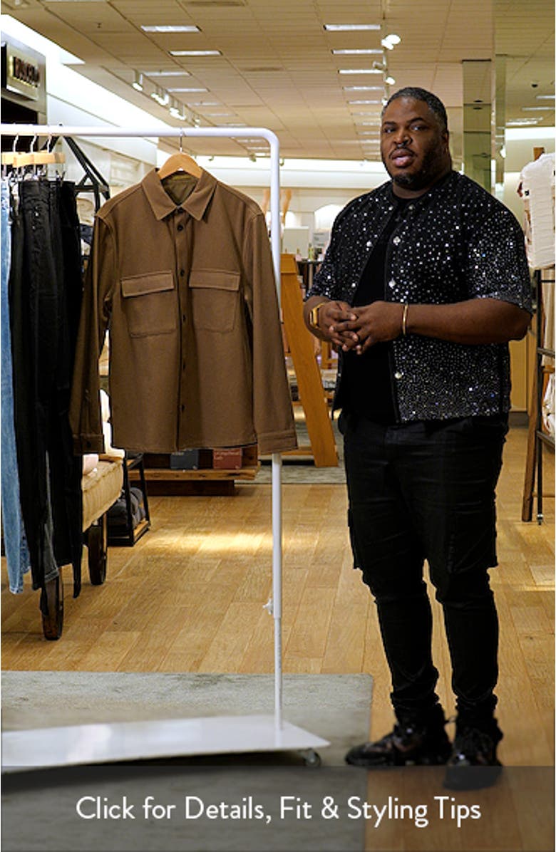 Wool Blend Overshirt, sales video thumbnail