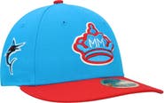 New Era Men's New Era Blue/Red Miami Marlins City Connect 59FIFTY Fitted Hat