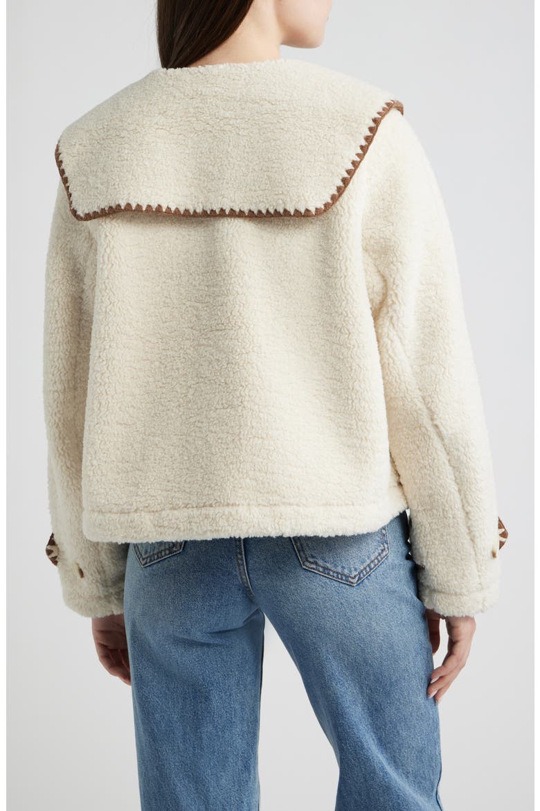 Nikia Fleece Jacket, Alternate, color, CREAM