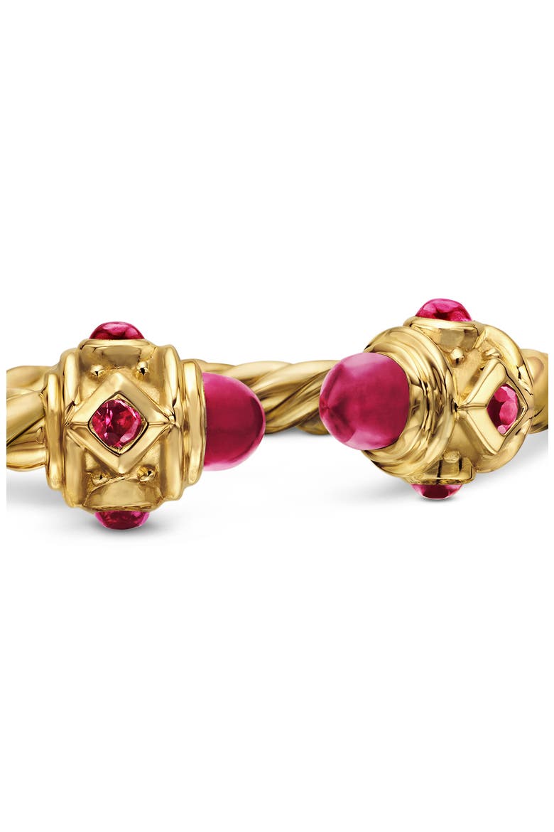 Renaissance Full Pavé Ring in 18K Gold, Alternate, color, RUBY