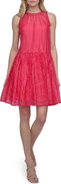 DKNY Organza Trapeze Dress