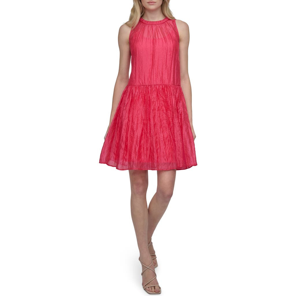 Dkny Organza Trapeze Dress