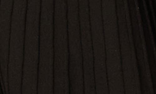 Adrianna Papell Ruffle Cap Sleeve Ribbed Sweater Dress In Black