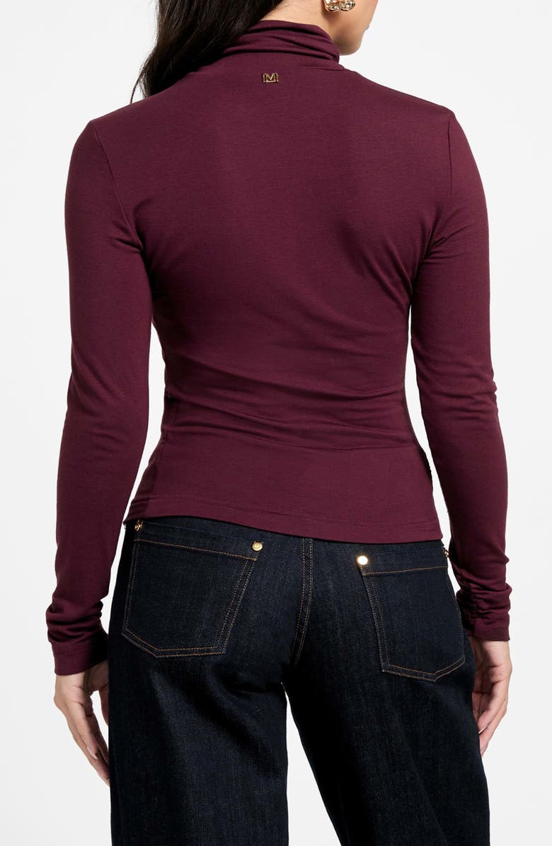 Marciano Astrid Turtleneck Top, Alternate, color, Dark Purple