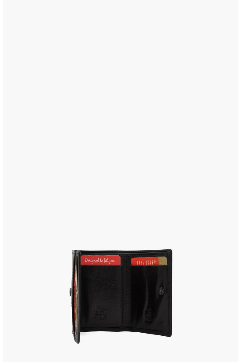 Gentleman Compact Trifold Leather Wallet 539, Alternate, color, Black